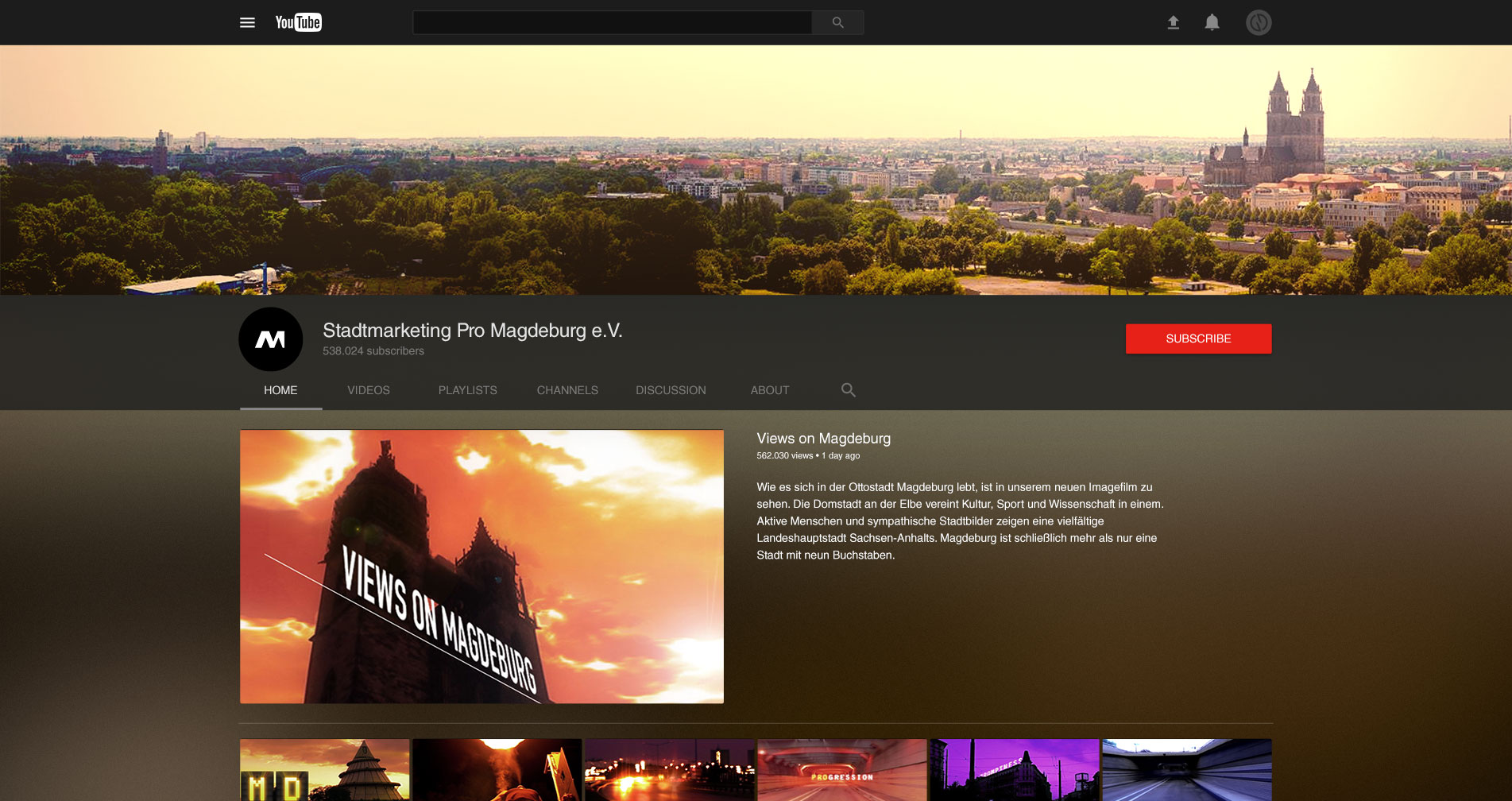 Views on Magdeburg audiovisual campaign