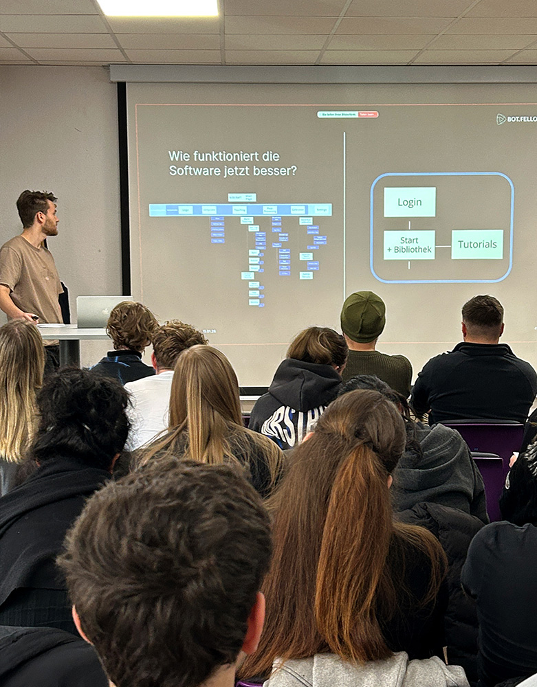 presentation of UX/UI toward the client